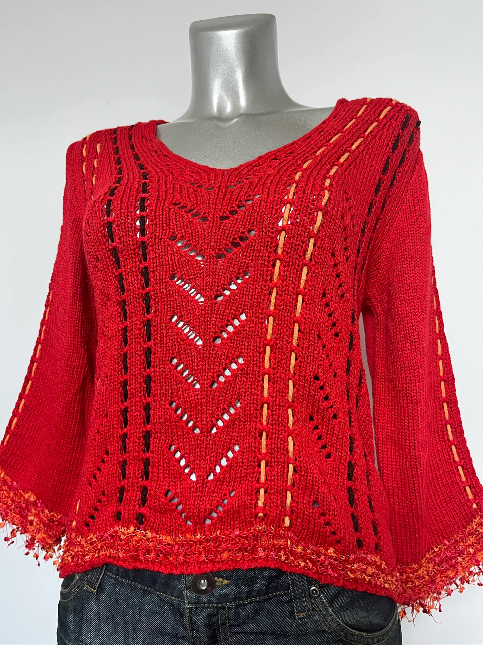 Suéter ajourado Y2K❤️2000s top vintage – photo 3